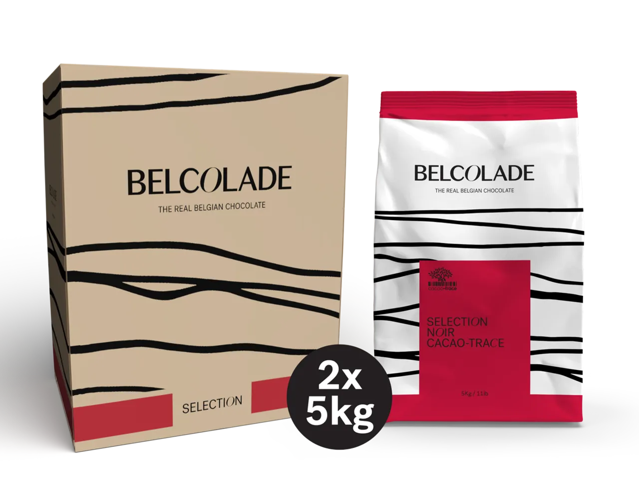 Belcolade Selection Noir Drops Cacao-Trace - Puratos