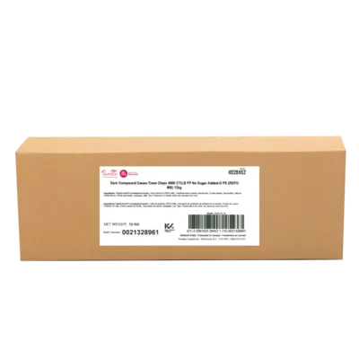 Foley's No Sugar Added Dark Compound Chips Cacao-Trace 4000 count