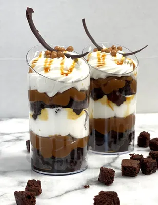 Caramel Brownie Verrine