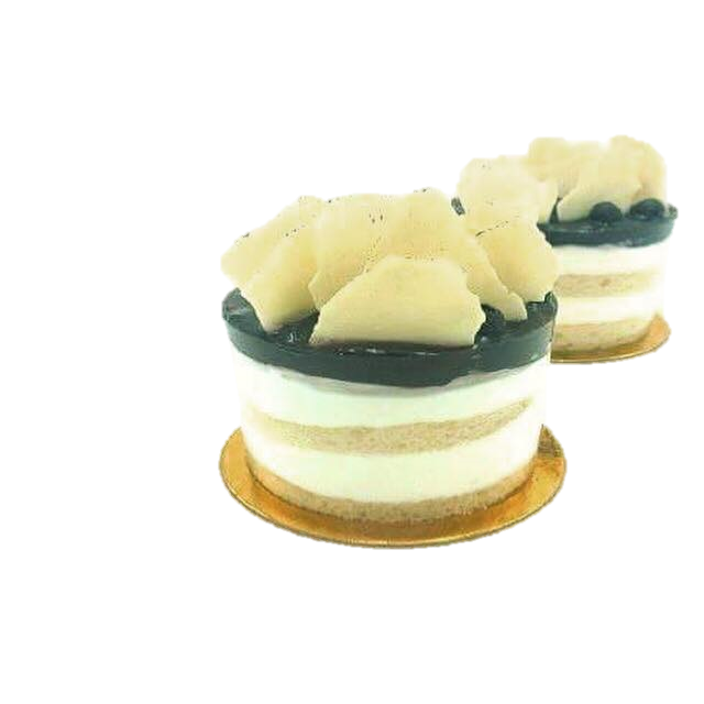 Gateau Individuel Etage A La Cream Cheese Et Aux Myrtilles Puratos