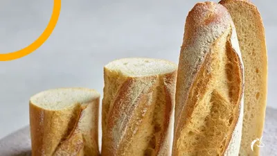 Golden crust par-baked sourdough baguette